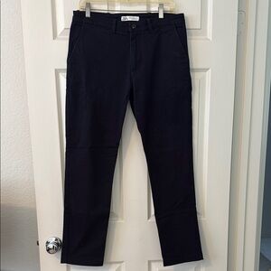Zara Dark Blue Chinos Slim Fit Modern Design